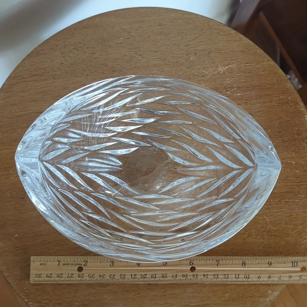 Clear Crystal Glass Decorative Bowl